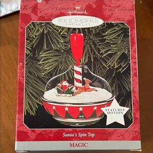 Hallmark Keepsake Ornament with Red and White Spin Top